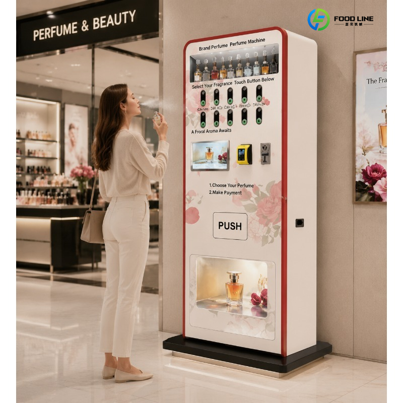 Perfume Fragrance Sale - 향수 자판기 상부 분사 하부 판매