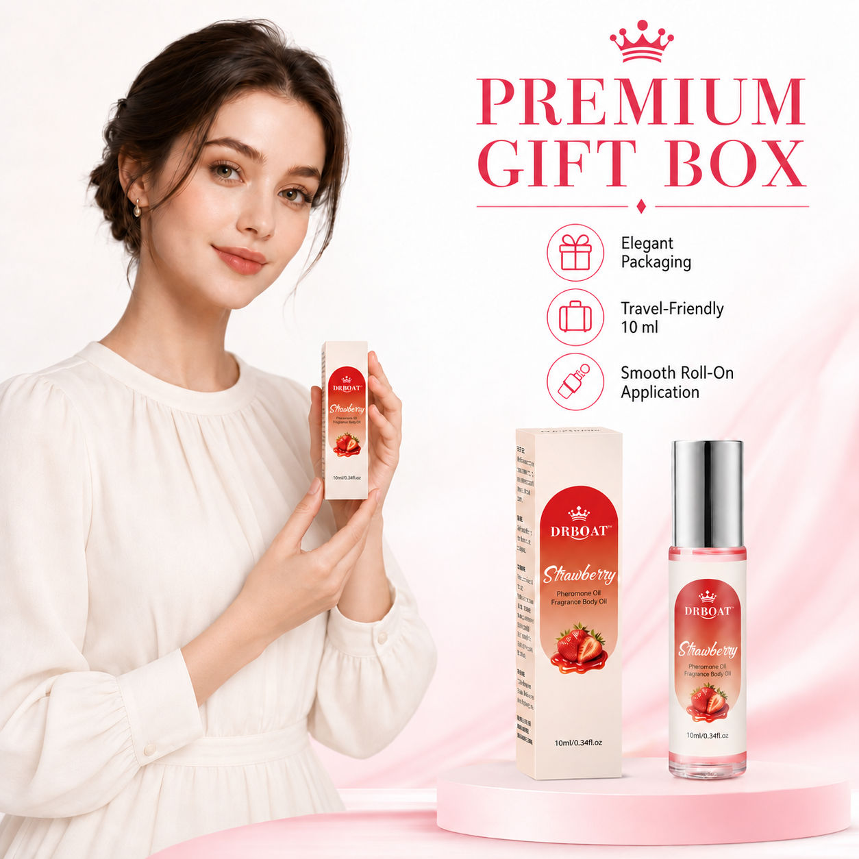 여성을 위한 딸기 향 롤온 향수 오일 10ml, 오래  - Perfume Fragrance Oil 리뷰 및 가격